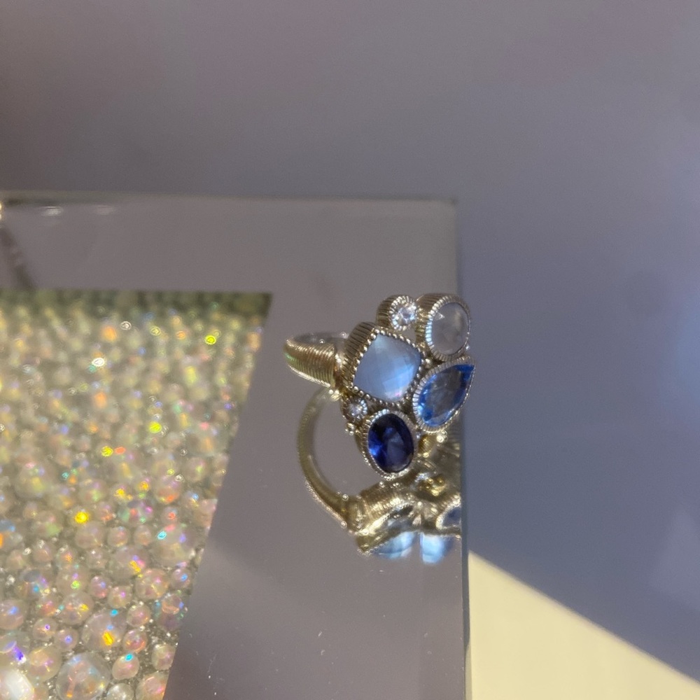 Judith Ripka Ring- Tacori 18k925 sterling silver